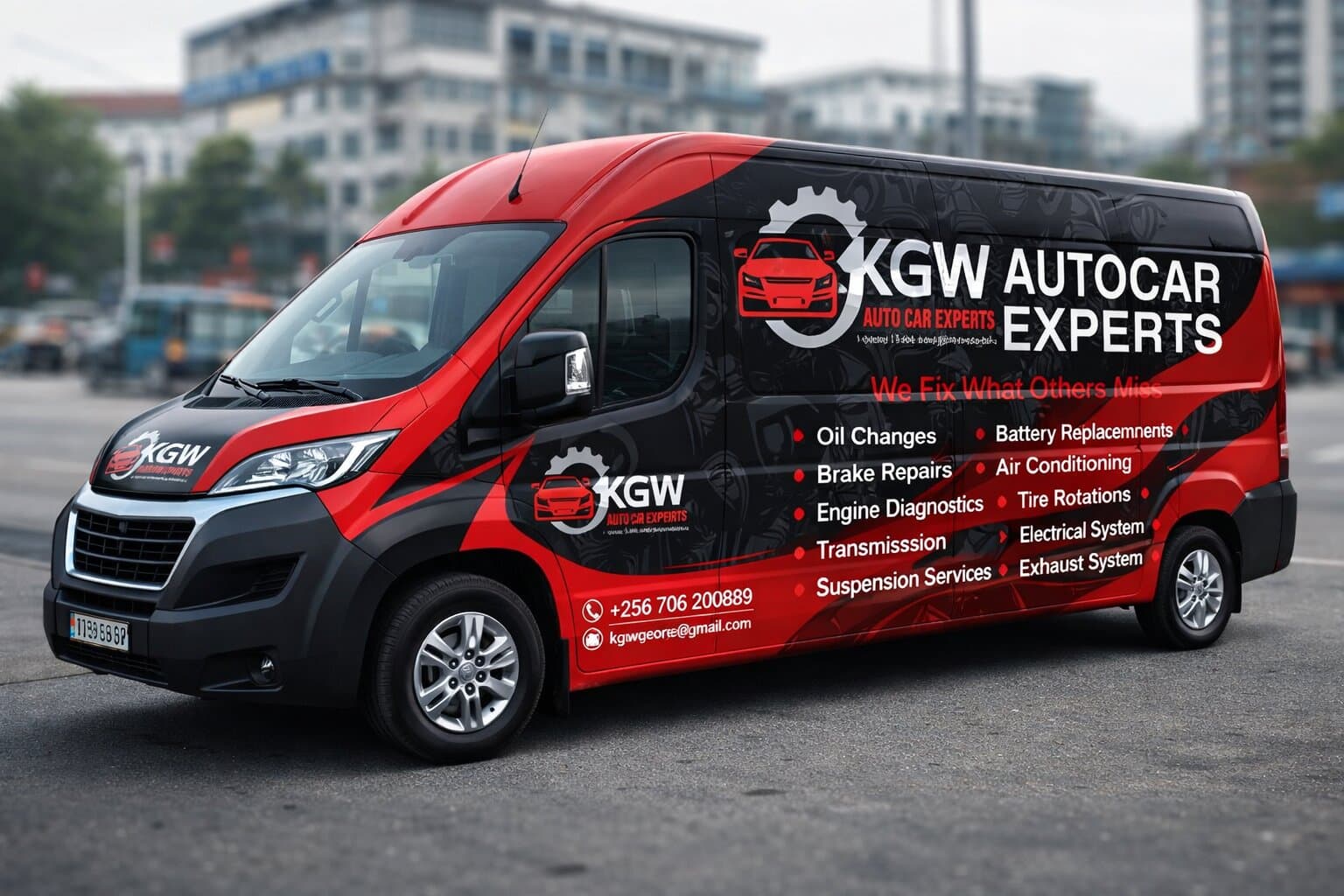 KGW Auto branded mobile van